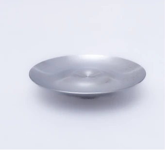 Turned conical aluminium disc