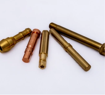 Turned brass and copper parts: pins and terminals